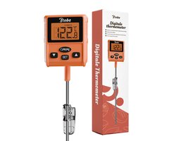 Vleesthermometer BBQ Thermometer - Oventhermometer Keukenthermometer Kookthermometer - Kerntemperatuurmeter Voedselthermometer Kernthermometer - Suikerthermometer Kook Thermometer Vlees Oven Keuken - Temperatuurmeter Digitaal - Barbecue Accessoires