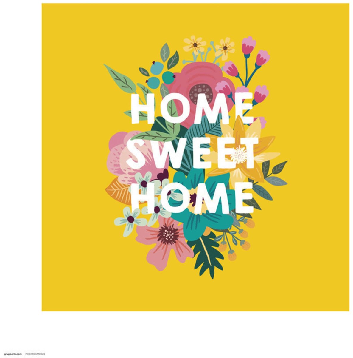 Grupo Erik Kunstdruk Loreak - Home Sweet Home 30x30cm Divers