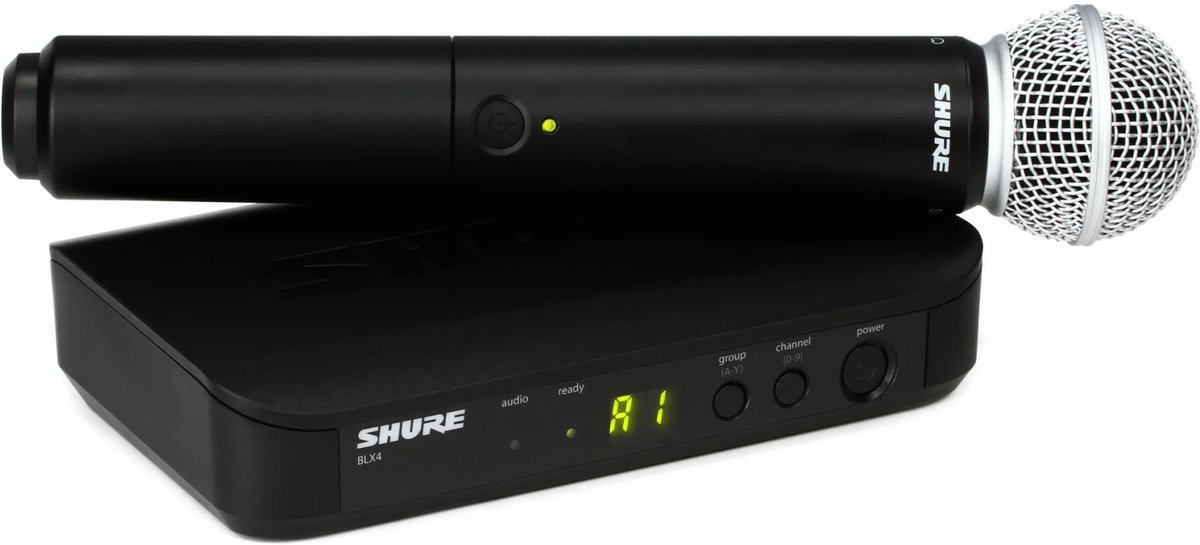 Shure BLX24 - SM58 (K14, 614-638 MHz) - Draadloos systeem met handheld microfoon