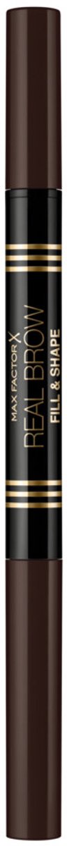 Max Factor Real Brow Fill & Shape Wenkbrauwpotlood 04 Deep Brown - 2 x 1 gr - Voordeelverpakking