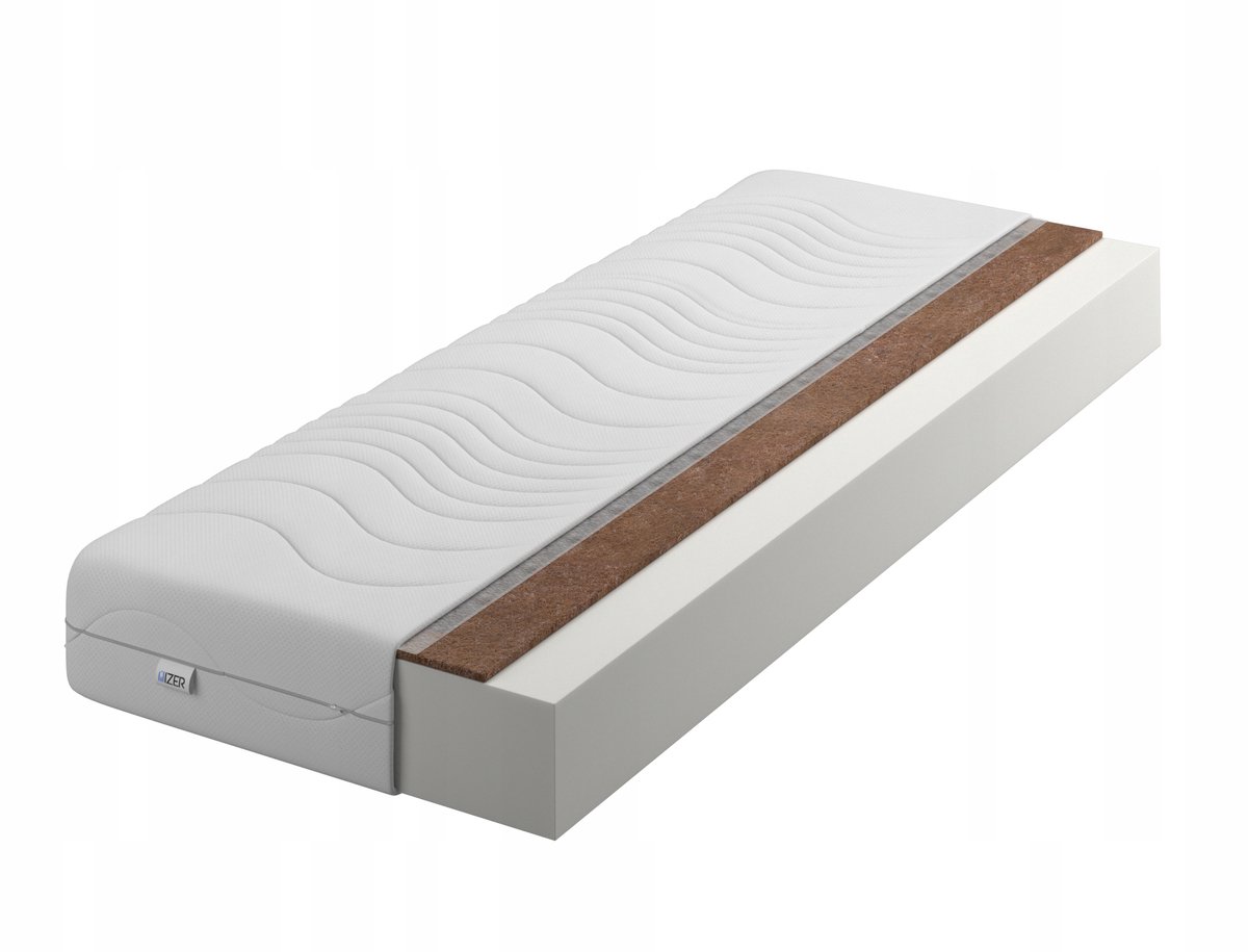 Izer schuimmatras met kokos, 135x190 cm, 10 cm dik, H3/H4