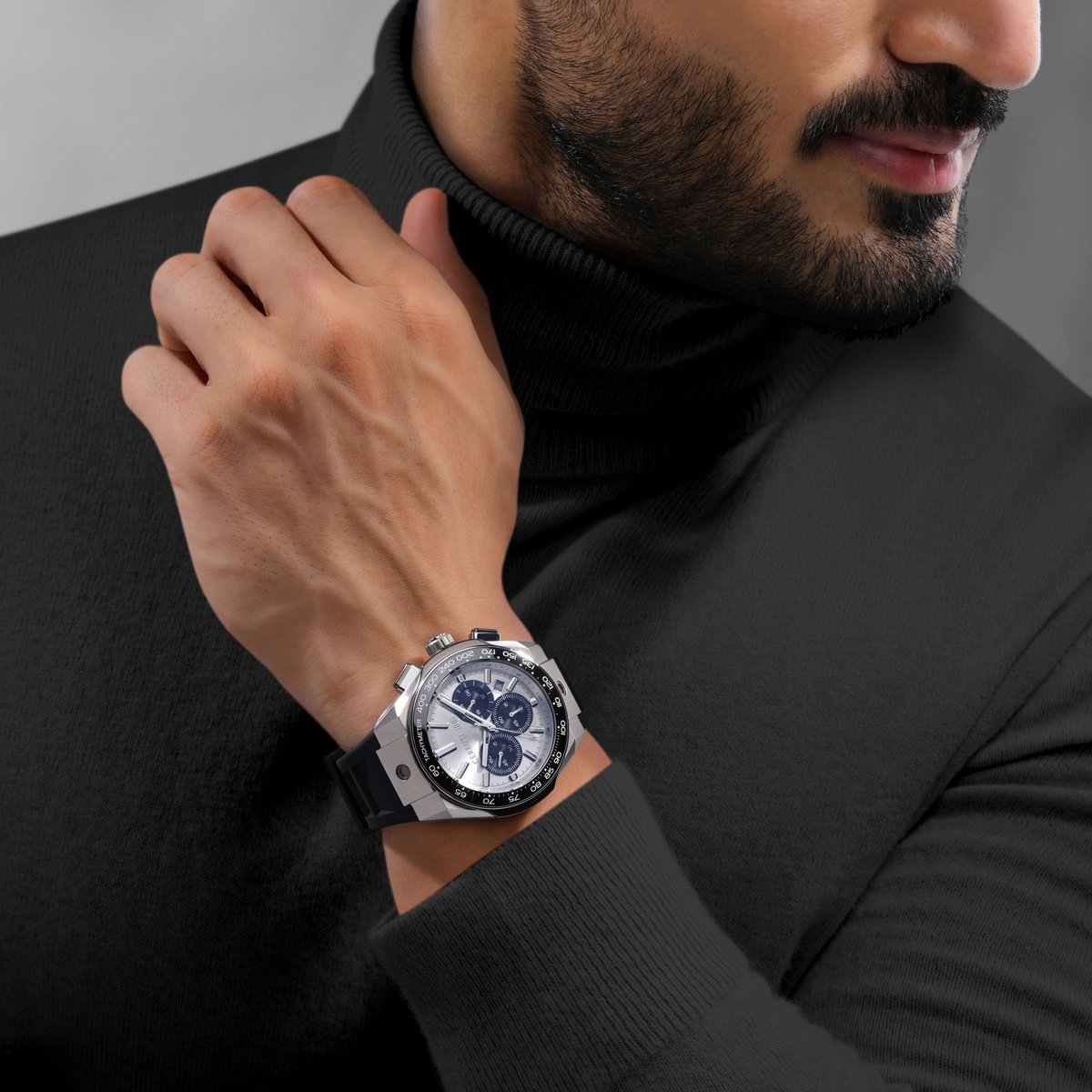 Chronograaf Ruscello Black - Silver