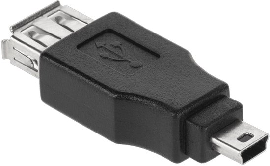 VLTG USB Koppelstuk - Mini USB (m) naar USB-A (v) - USB 2.0