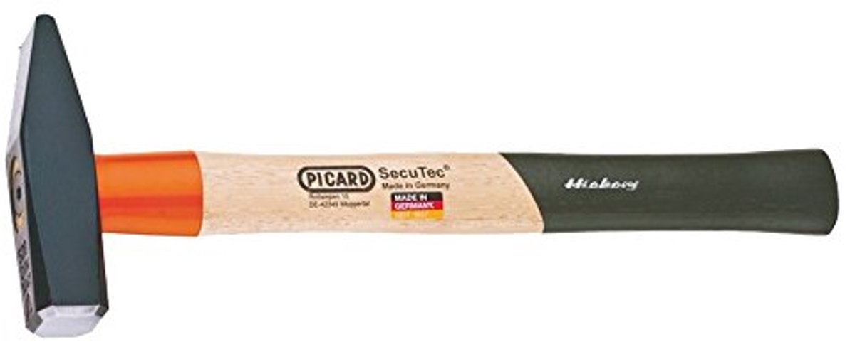 Lockhamer 200 g DIN 1041 met hickory handvat