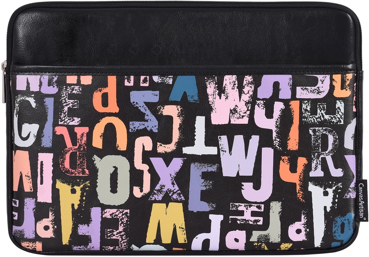 Laptophoes 13 Inch PU – Laptop Sleeve – Urban Letters