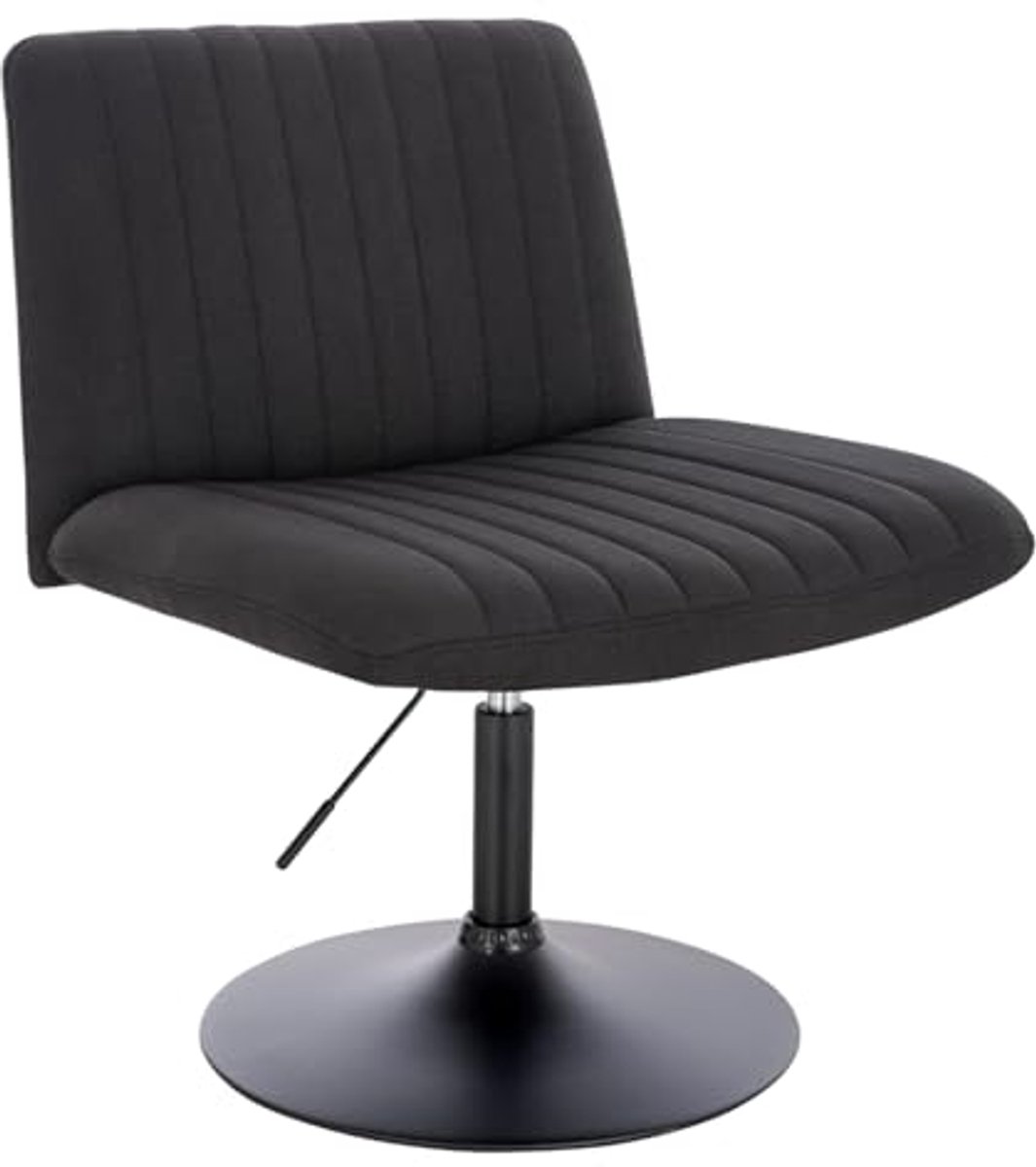 Verstelbare Loungestoel met Rugleuning - Scandinavische Stijl in Zwart