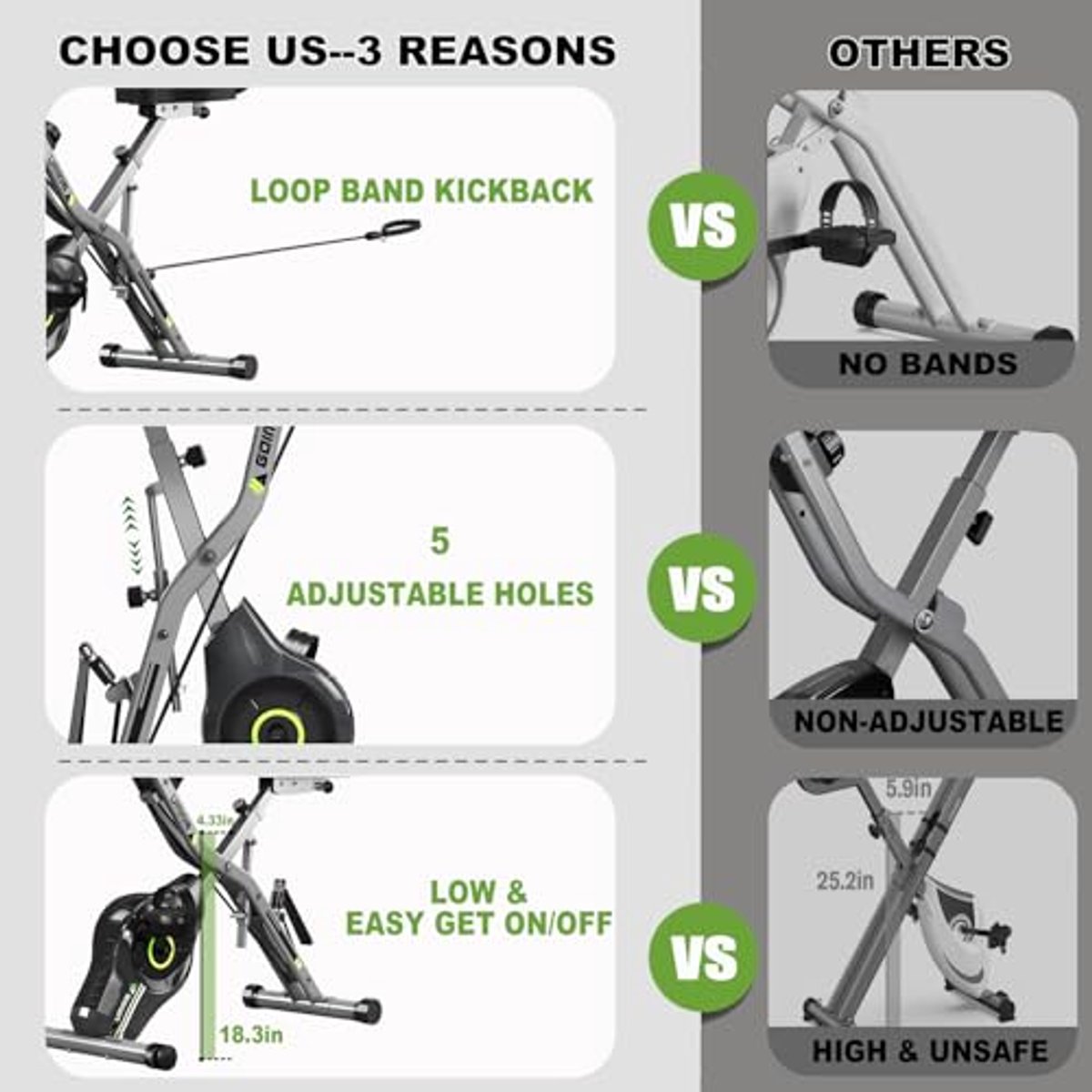 5-in-1 Opvouwbare Hometrainer voor - afbeelding 3