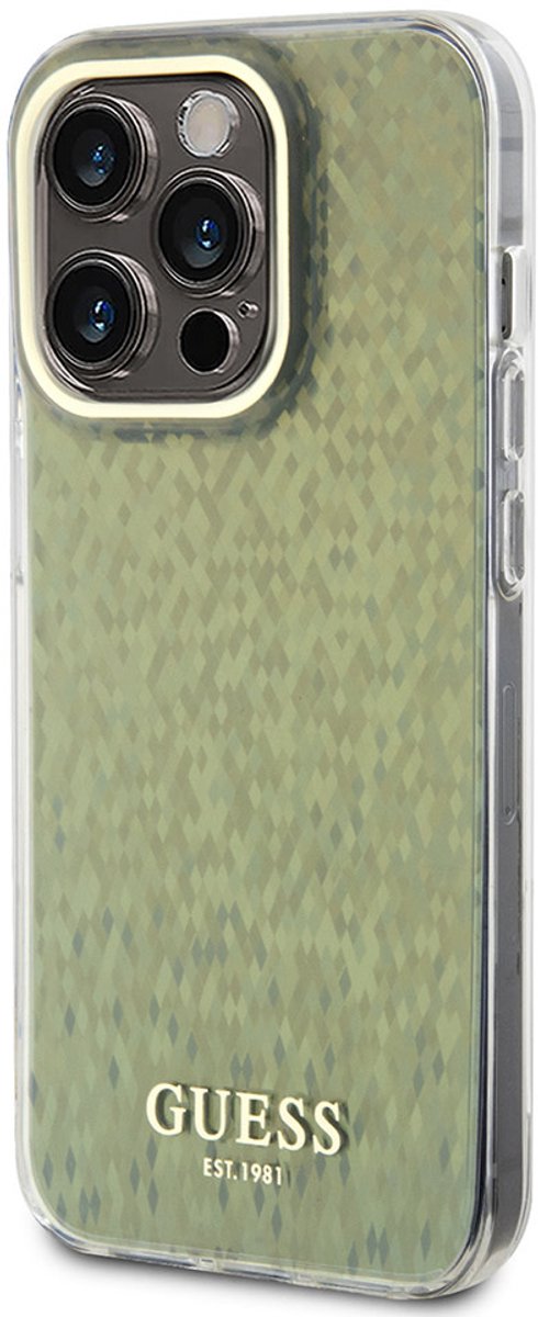 Guess Back Cover - iPhone 15 Pro Max - Goud - Slank design - Krasbescherming