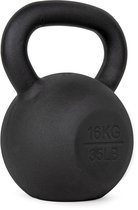 VirtuFit Kettlebell Pro - Kettle Bell - Gietijzer - 16 kg - Zwart - Sport Gewicht - Ergonomische & Brede Handgreep - Geschikt voor CrossFit & Fitness - Conditietraining