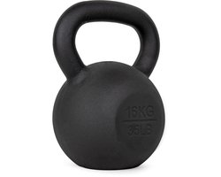 VirtuFit Kettlebell Pro - Kettle Bell - Gietijzer - 16 kg - Zwart - Sport Gewicht - Ergonomische & Brede Handgreep - Geschikt voor CrossFit & Fitness - Conditietraining