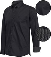 Cappuccino Italia - Chemise homme Chemise regular fit Noir - Noir - Taille XL