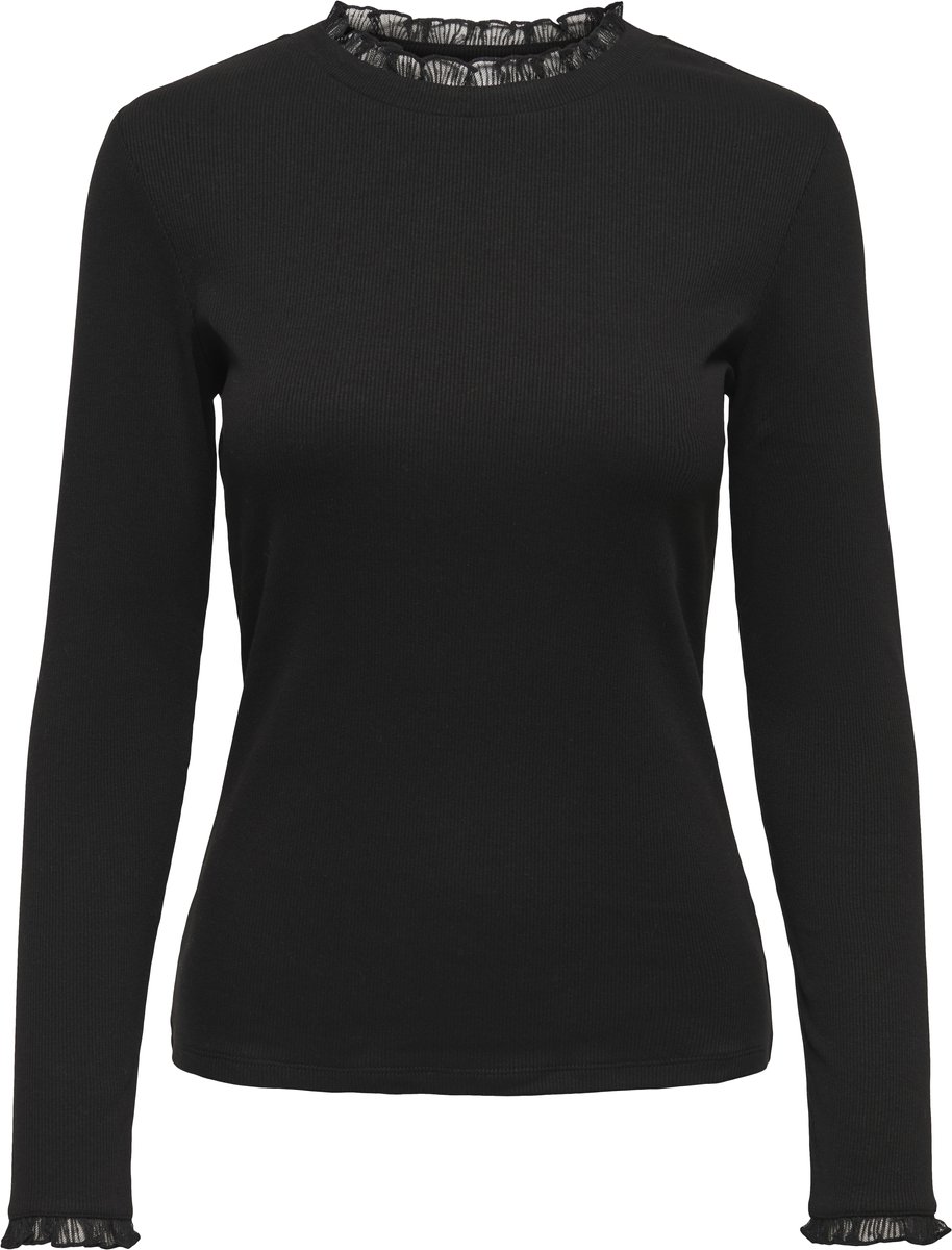ONLY - ONLLESLIE L/S LACE MIX TOP JRS Dames Top