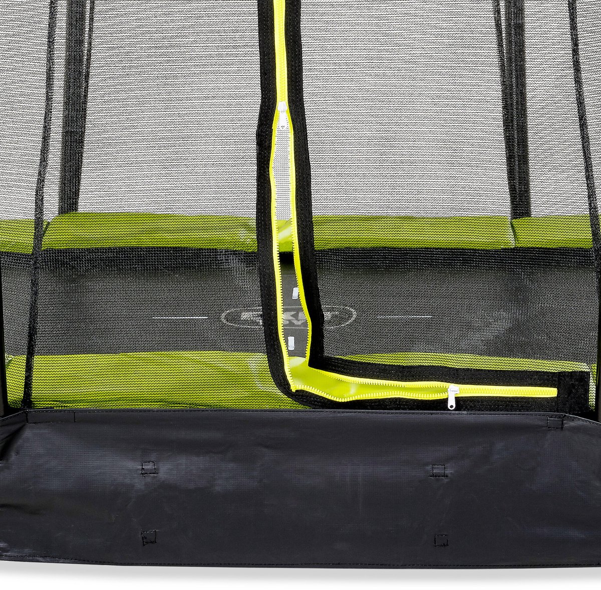 EXIT Silhouette Trampoline ø366cm - met Veiligheidsnet - Inground - Rond - Groen