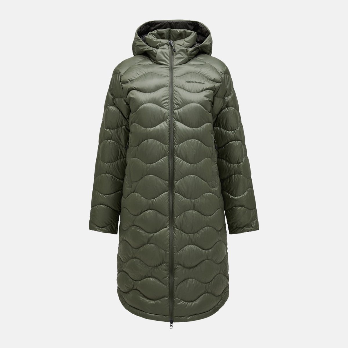 PEAK PERFORMANCE W HELIUM DOWN COAT Pine needle Groen