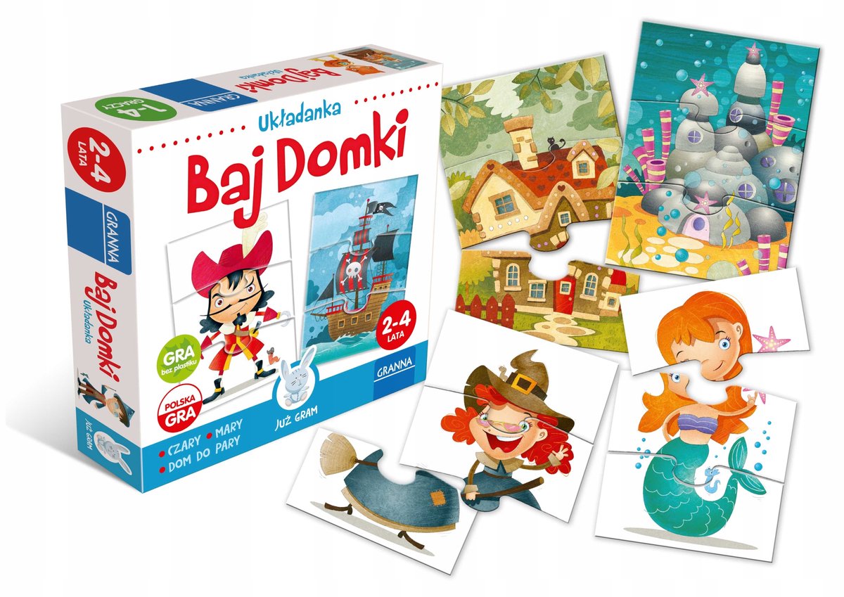 Granna Puzzel "Bajdomki" 24 Stukjes - Educatief Speelgoed voor 2+ Jaar