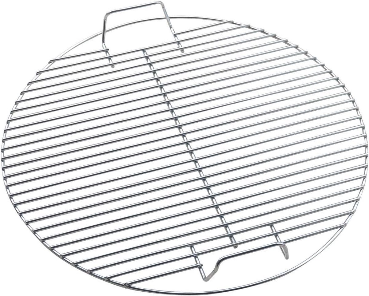 JeiibrZui Rvs Grillrooster - Buitengrill - Verstelbare Ventilatie & Efficiënte Warmteverdeling - 1 - Voor Kamperen En Picknicks Zilver