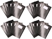 20x zwarte A4 ruitjes schriften 10 mm pakket - Notitieschriften - Schoolschriften