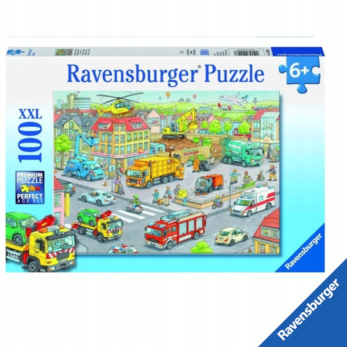 Ravensburger Puzzele XXL 100 elementov: Traukinys mieste