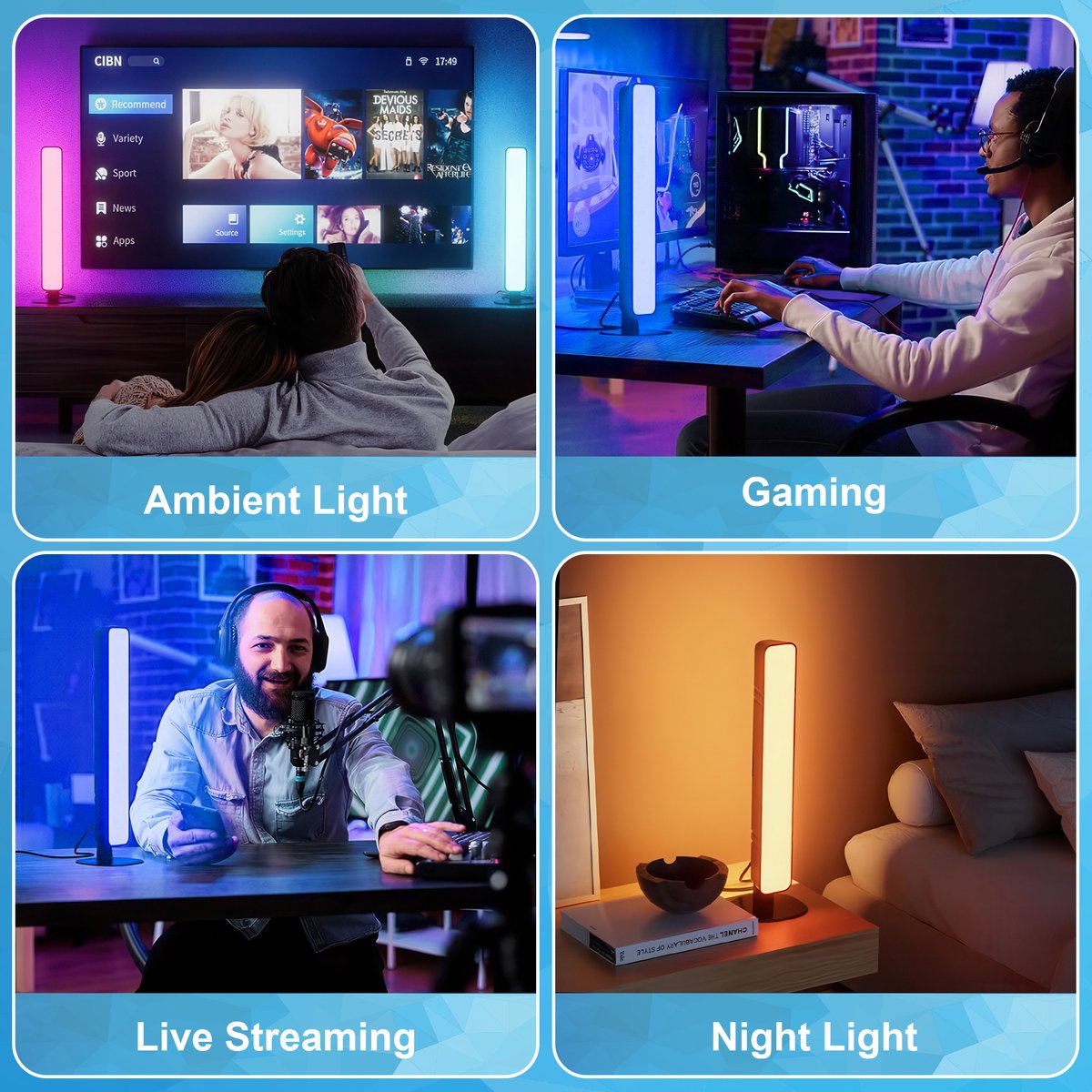 YONO Light Bar RGB - LED Monitorverlichting, 2 stuks thumbnail 2