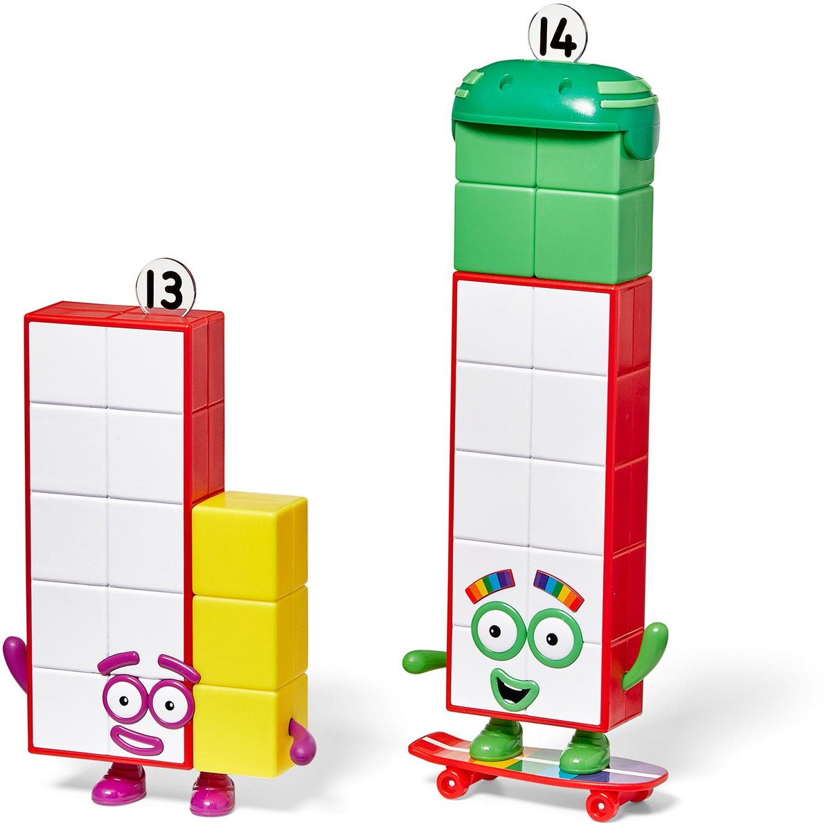 Learning Resources Numberblocks educatief speelgoed figuren set Thirteen en Fourteen. - 3+