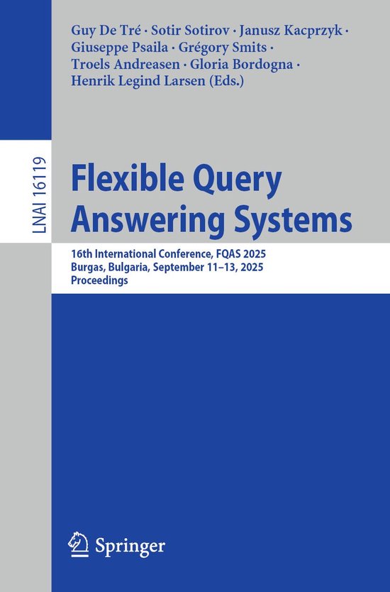 Springer Nature Proceedings Computer Science - Flexible Quer ... - cover