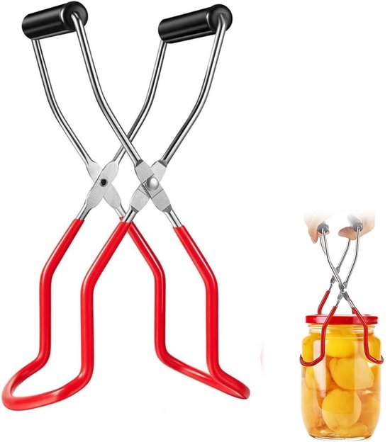 EXCITAT Inmaaktang - blikkenheffer - roestvrijstalen tang - met antislip handgrepen - voor thuis, keuken, bar, restaurant