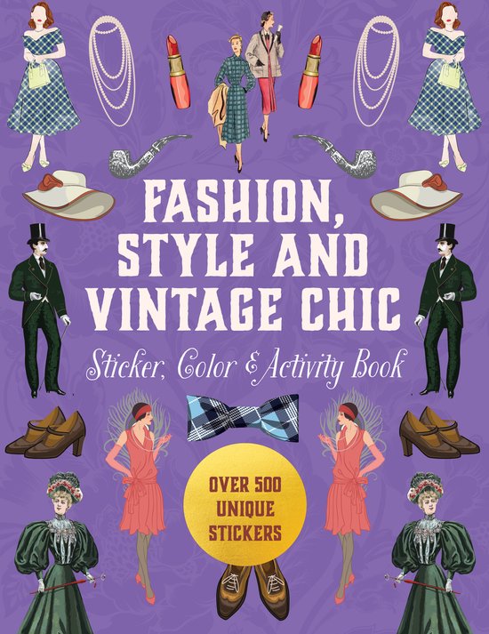 Sticker Activity Deluxe Editions- Fashion, Style and Vintage ... - cover