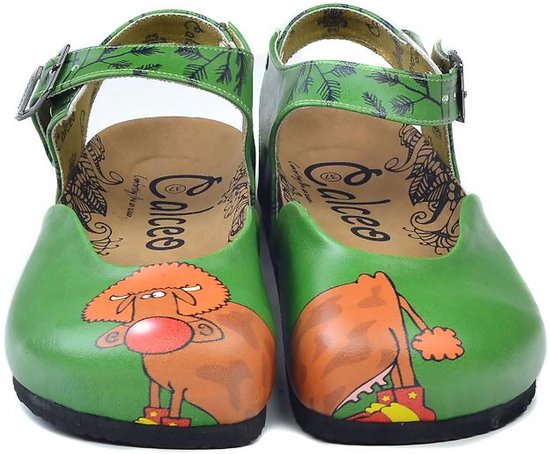 GOBY - Vache Clown - Sabots pour femmes - Slippers - Haute qualité - Fait main - Taille 37
