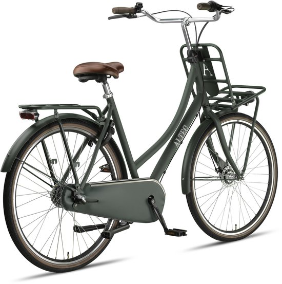 Altec Transportfiets dames Retro 28 Inch 57 cm Dames 3V Rollerbrake Donkergroen van Altec — afbeelding 2