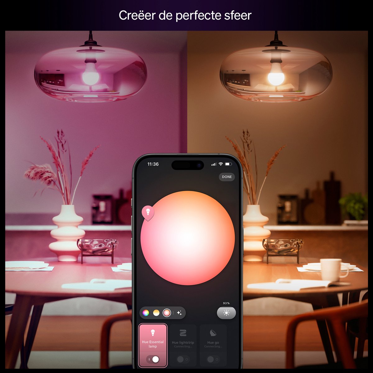 Philips Hue Essential Slimme A60 lamp - Wit en gekleurd licht — afbeelding 6