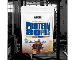 Weider Protein 80 Plus (500g) Brownie Double-Choc - Eiwitten - Eiwit Mix