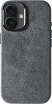 Coque de Luxe Alcanside pour Apple iPhone 17 - Coque antichoc Magsafe 360° - Coque Alcantara Premium - Protection optimale à 100 % - Gris Nardo
