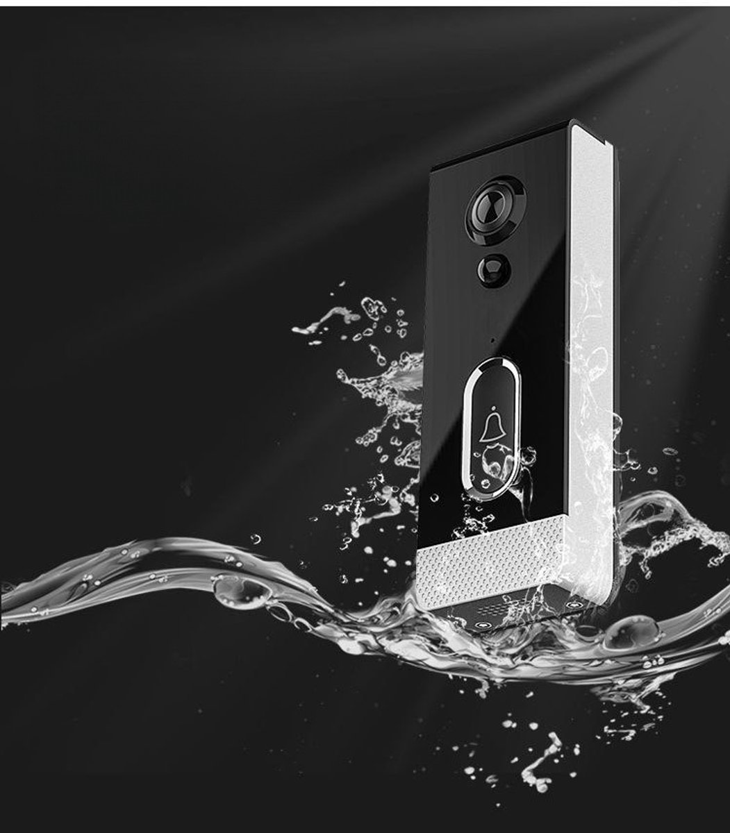 Slimme videodeurbel voor thuis, wifi-buitendeurbel, waterdichte IP65-intercom, Google draadloze deurtelefooncamera
