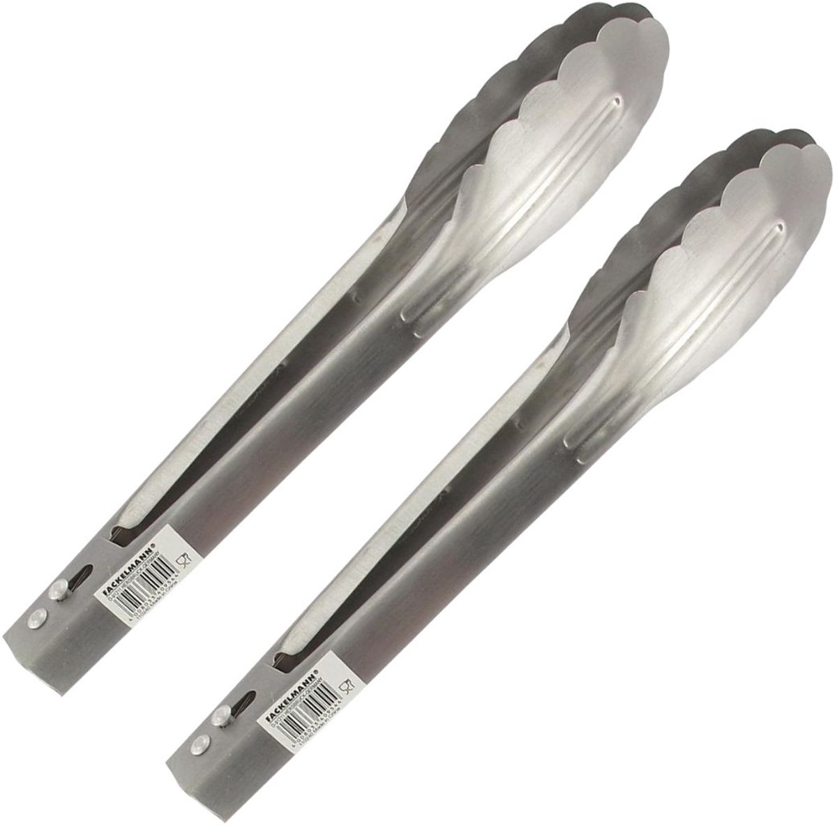Set van 2 multifunctionele keukenknijpers volledig roestvrij staal 23 cm Fackelmann