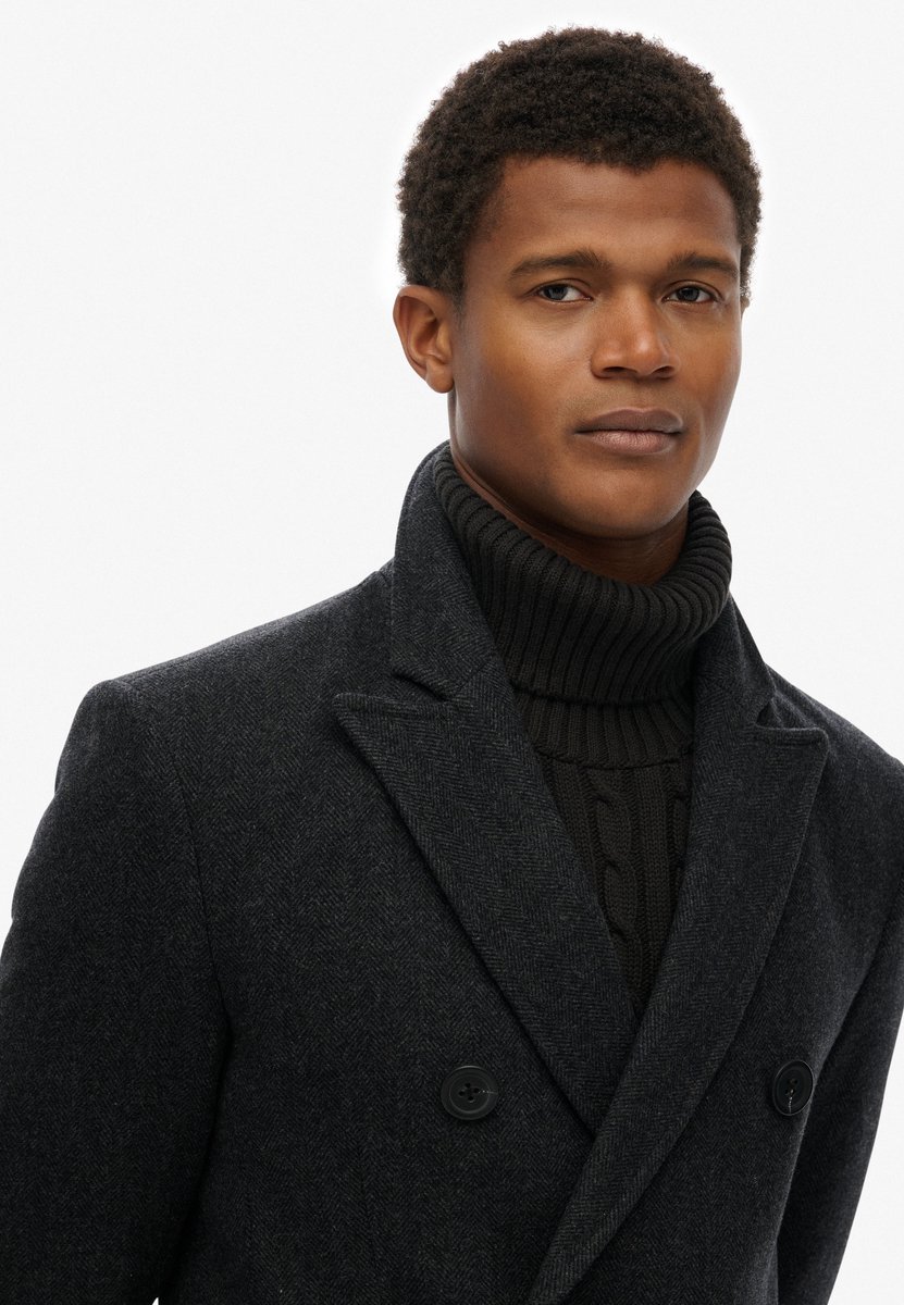 Superdry The Merchant Store Town Coat Heren Jassen Zwart