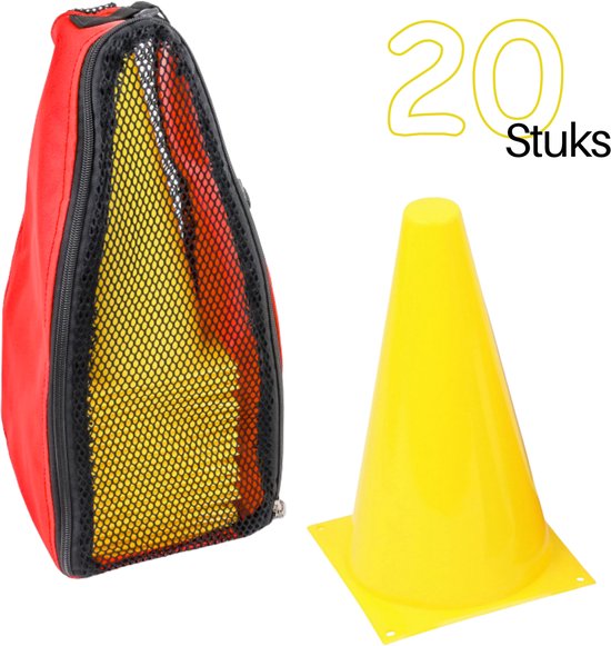 Pions jaunes 20 pièces - 23 cm Pions de Sport - Pylônes en sac