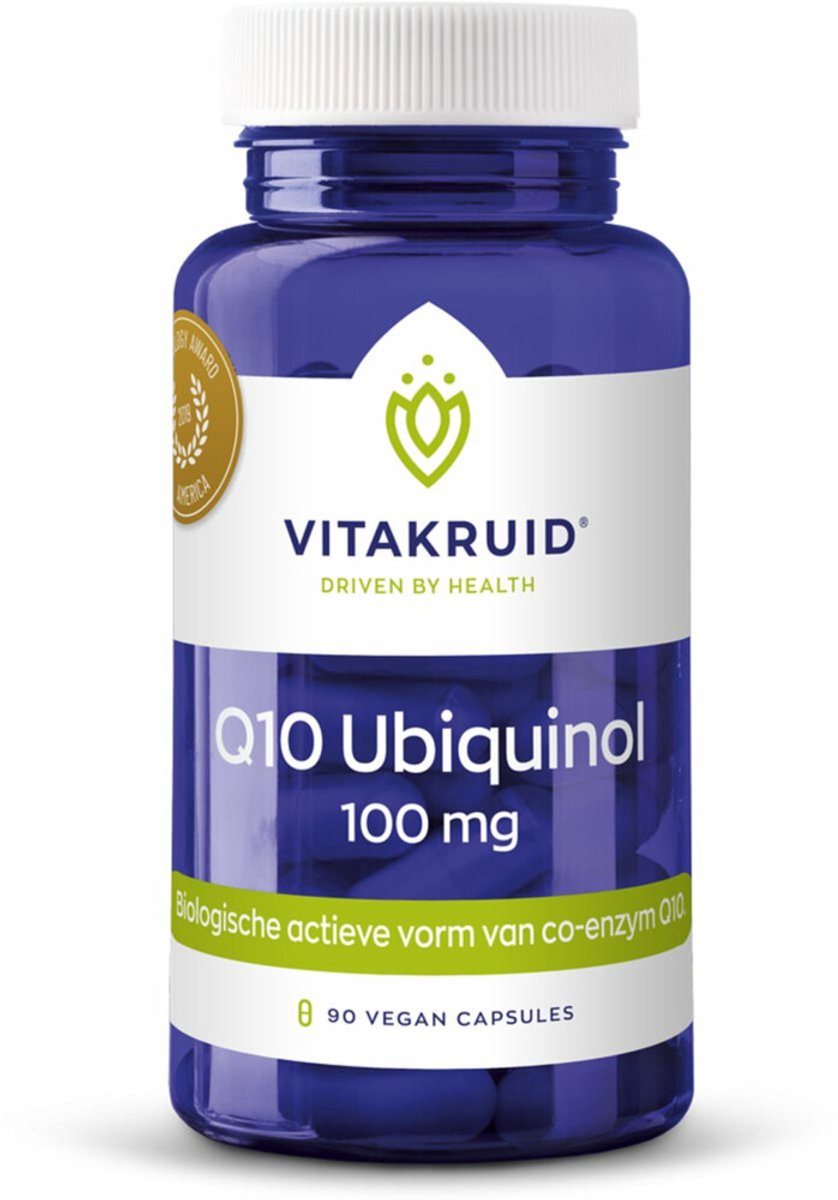 Vitakruid Q10 Ubiquinol 100 mg - 2 x 90 vegacapsules - Voordeelverpakking