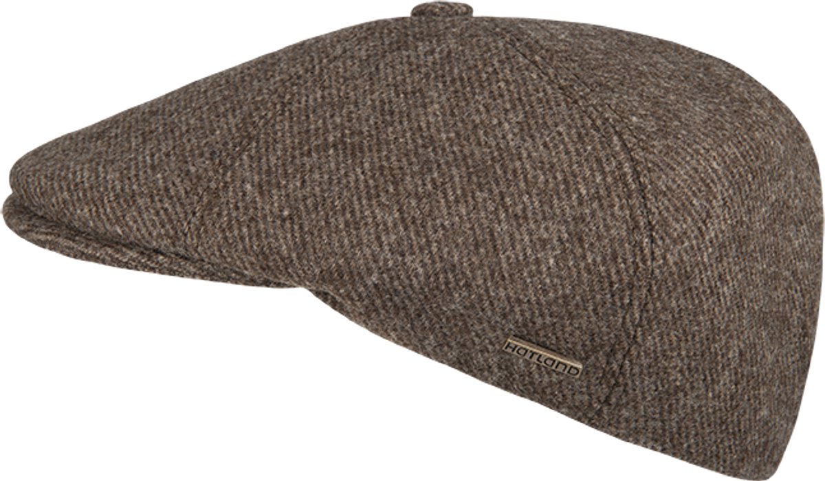 Cassius - Wollen flatcap - Bruin