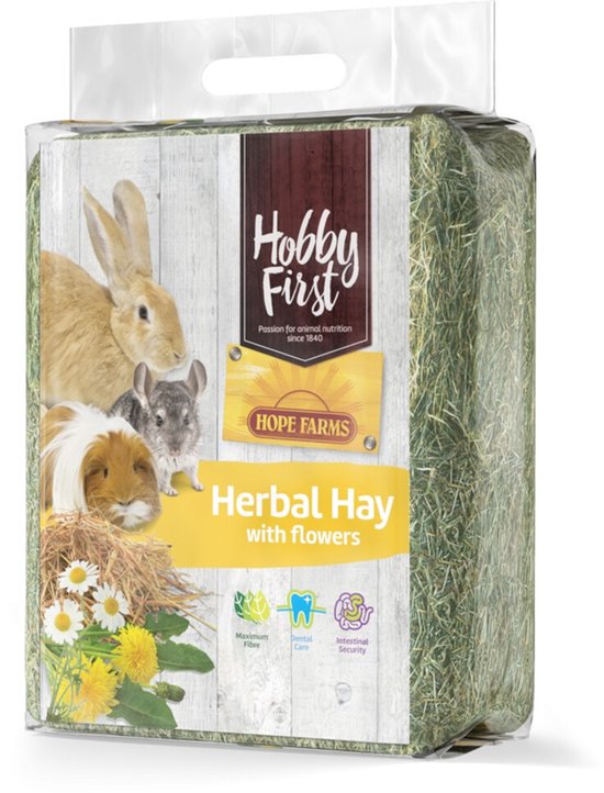 HobbyFirst Hope Farms Herbal Hay Bloemen - 4 x 1 kg - Voordeelverpakking