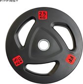 Hop-Sport gewichten set 60 kg - gietijzeren halterschijven: 2 x 10 kg, 2 x 15 kg, 2 x 5 kg - geschikt voor halterstangen met 30 mm - robuuste halterschijven set voor krachttraining