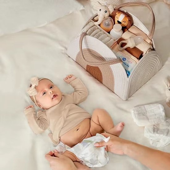 Teddy Luiermand - Luiertas - Baby accessoires Organizer - Beige | Mylinsé