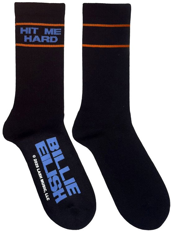 Billie Eilish - Chaussettes Hit Me Hard & Chaussettes - Zwart