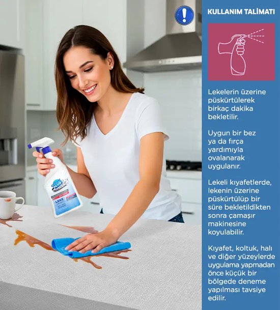 OZDEN OZDOGAN Clean Plus+ Détachant Multifonctionnel Ultra Puissant, Nettoyant Tout Usage 750 ml