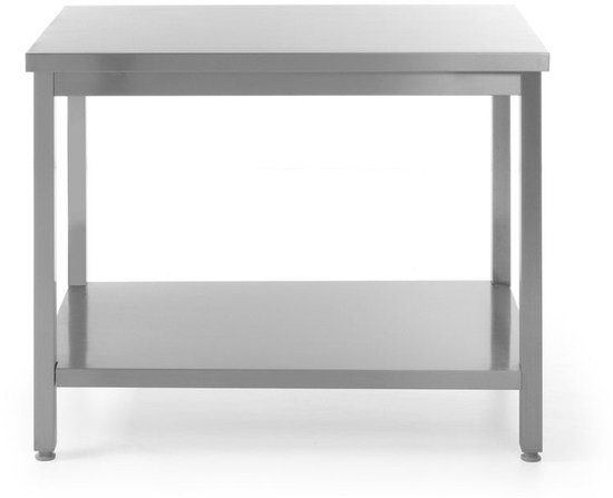 Roestvrijstalen werktafel, keukentafel, 3 etages, keukenrek, levensmiddelen, bereidingstafel, heavy duty rek voor keuken, bar, restaurant, voorraadruimtes (80 x 80 x 40 cm