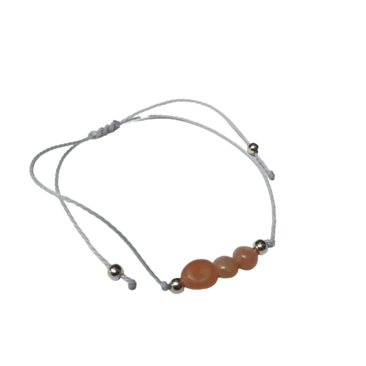 Aramat Jewels - Geboortesteen armband - Verstelbaar -Juni-Maansteen