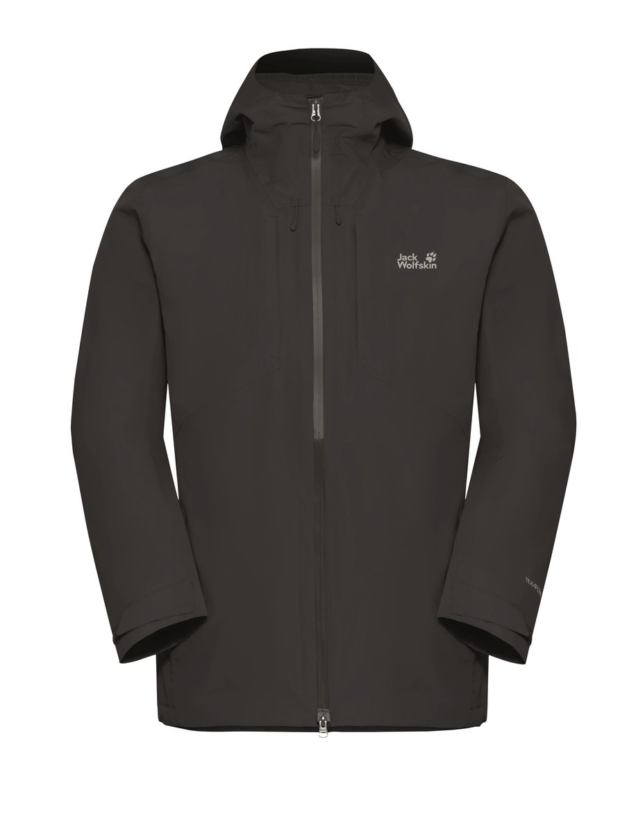 Jack Wolfskin Icecape 3in1 Down Jacket Donsjas Heren 3in1 Waterdicht Zwart