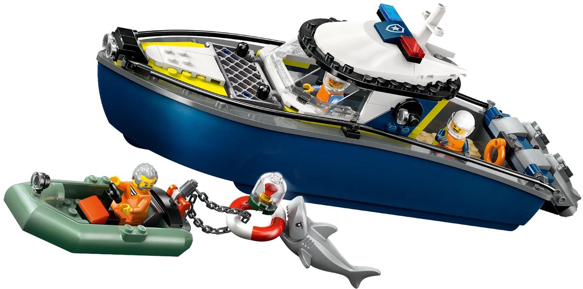 LEGO® City Achtervolging met Politieboot, Drijft Echt - 60456 — afbeelding 20