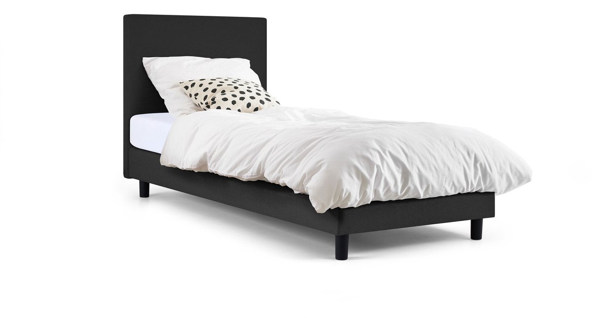 Maxi Box Ambra met Easy Pocket 300 matras - 90 x 200 cm - dark grey
