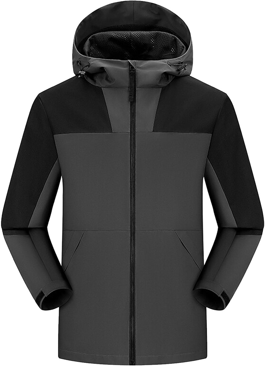 MEETHOO Heren Jas-Darkgrey-S