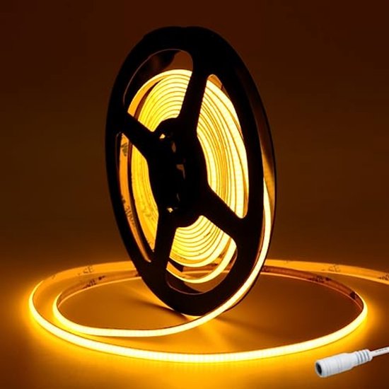 LED Strip Light Rood Oranje COB 5m 480LEDs/m voor Kantoor en Thuis ...